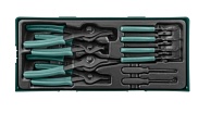 Набор щипцов для стопорных колец 10 предметов (ложемент) Jonnesway AG010150SP