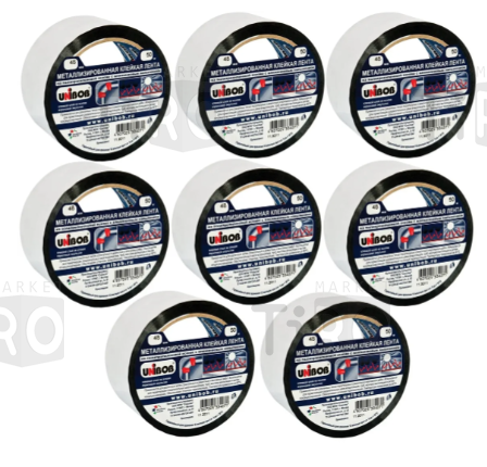 Скотч металлизированный, 48мм*50м, "Unibob" 39117