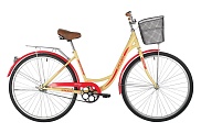 Велосипед Foxx 28" Vintage 146526 бежевый, сталь, размер 18" + передняя корзина