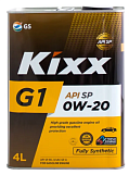 Cинтетическое масло Kixx Synthetic G1 0w20, SP бензин 4л