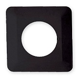 Накладка 1-клавишного выключателя для защиты обоев черная 25131