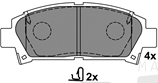 Колодки ADB 3713