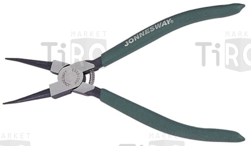 Щипцы прямые для стопорных колец с ПВХ рукоятками, сжим, 180 мм, 19-60 мм, AG010002