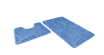 Набор ковриков Shahintex Icarpet Актив 60*100+60*50 синий Турция