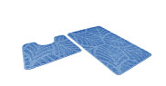Набор ковриков Shahintex Icarpet Актив 60*100+60*50 синий Турция