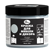 Краска Новбытхим для мебели и декора, акриловая, графитовый, 0,5кг