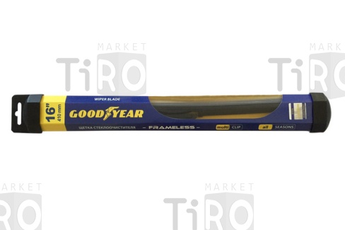 Щетка стеклоочистителя БЕСКАРКАСНАЯ GOODYEAR Frameless 16/41 см (всесезонная) Щетка стеклоочистителя БЕСКАРКАСНАЯ GOODYEAR Frameless 16/41 см (всесезонная)