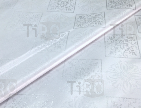 Клеенка "Jacquard Silver" YM-T02В тканевая с PVC покрытием 1,4*20м