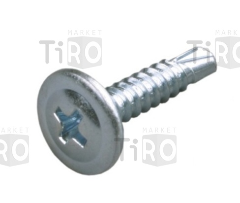 Саморез 018Т-42-75 с прессшайбой, со сверлом, цинк 4,2*75 (50шт.)