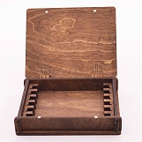 Деревянная шкатулка для хранения заточных брусков, 6 штук