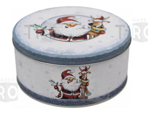 Банка жестяная "Дед Мороз" 310106, 2650мл. d197*87мм. круглая