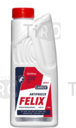 Антифриз красный Felix-40 Carbox G12+, 1 кг, г.Дзержинск Антифриз красный Felix-40 Carbox G12+, 1 кг, г.Дзержинск