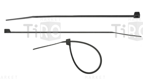 Хомут нейлоновый 3,6х250мм 100шт черный