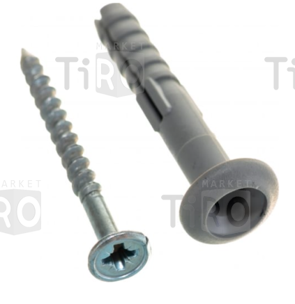 Дюбель-гвоздь, полипропилен, гриб 6*40 (50шт.)