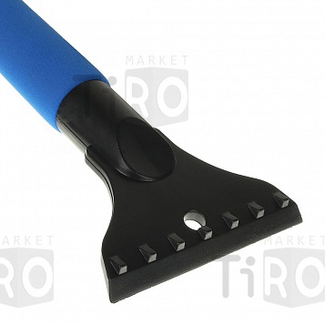 Щетка New Galaxy 775-134 для уборки снега со скребком, расщепленная щетина, 44см