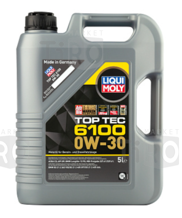 Моторное масло Liqui Moly Top Tec 6100 0W-30 SP C2, 20779 (5л) Моторное масло Liqui Moly Top Tec 6100 0W-30 SP C2, 20779 (5л)