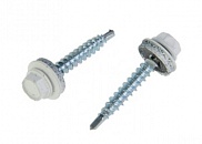 Саморез кровельный 4,8*29 RAL 9003 белый (250шт.)