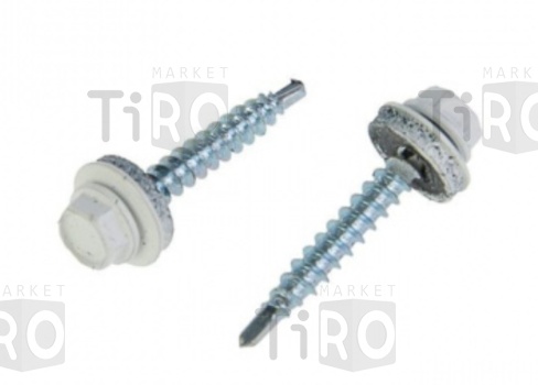 Саморез кровельный 4,8*29 RAL 9003 белый (250шт.)