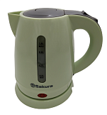 Чайник 1,0л. Sakura SA-2342GRS серо-зеленый