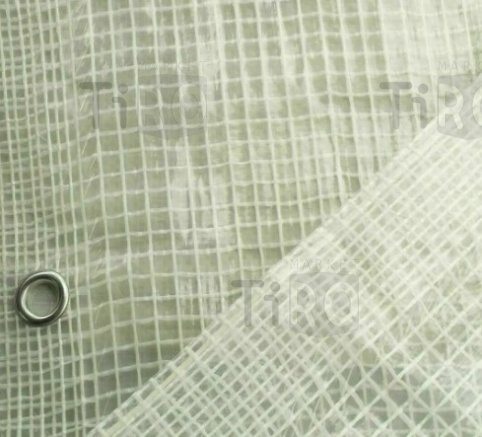 Тент ПВХ 4*8м, плотность 130 г/м2, прозрачный