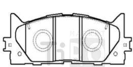 Тормозные колодки передние CTR CKT-51\0446533440\Toyota Camry V40 V50/Lexus 250/350 (06-) (PN1521) (TRW. GDB3429)