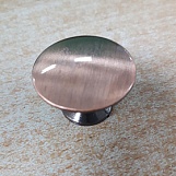 Ручка кнопка мебельная KL-49 AC (медь) (D-30 mm)