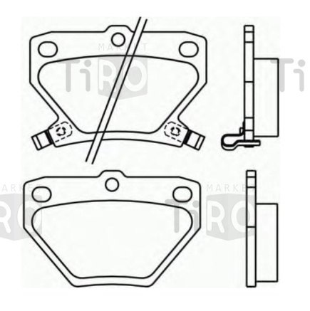 Колодки тормозные задние V675 Toyota PF1454k1 04466-52010 04466-52020 446620090