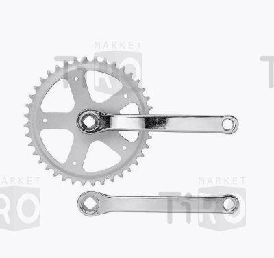 Шатуны-система Trix 10044, 1ск., 1/2"х1/8", 44 зуб., сталь с защит, шатуны 152мм, резьба 9/16"