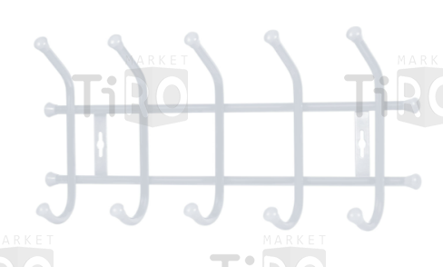 Вешалка настенная (ВНТ5/МС матовый серый) 485х215х85мм