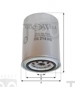 Фильтр масляный Goodwill OG 214 HQ\20301K1360 Фильтр масляный Goodwill OG 214 HQ\20301K1360