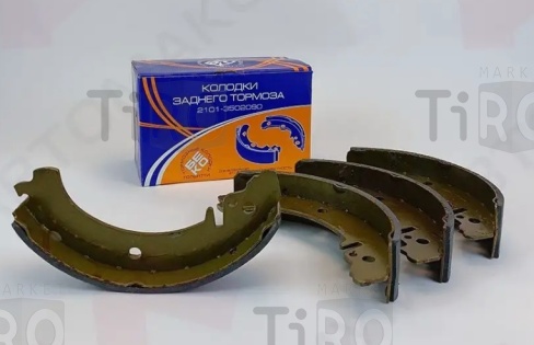 Колодки тормозные барабанного тормоза задние ВАЗ 2101