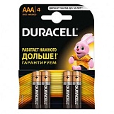 Батарейка Duracell NH ААА Basic мизинчиковая 4шт. "ПРОМО" /12/48/