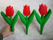 Заборчик декоративный "Тюльпан" (набор 5 секций), 0,3м*2,25м полипропил