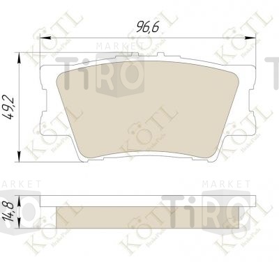 Тормозные колодки Kotl 3426KT