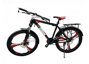 Велосипед 26" Rook MS265D-BK/RD, черный/красный