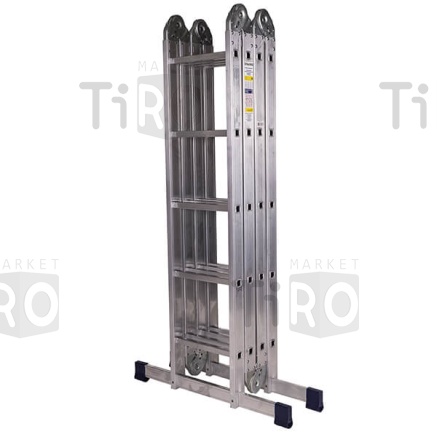 Лестница алюминиевая трансформер 5*4+4*5 (1500/2495/5190мм вес 13,87кг.нагрузка до 150кг.)