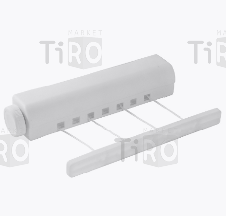 Сушилка для белья WCD-20 (3,66м, настенная, выдвижная, 4 веревки), пластик
