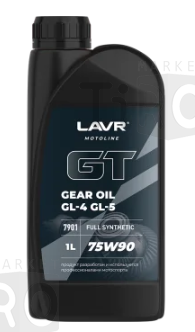 Трансмиссионное масло Lavr Moto Ln7901 75W90 GL4/5, 1л