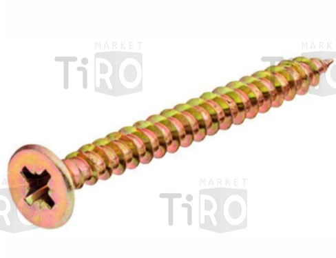 Саморез 009А-40-30 универсальный желтый цинк 4,0*30 (35шт.)