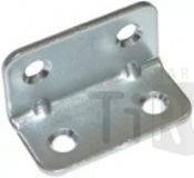 Уголок мебельный крепежный 4 отв. без зенковки 60*20*1 оцинк. /100/