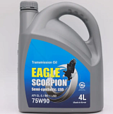 Масло трансмиссионое Eagle Scorpion Gear Semi-Syn Oil 75W90 API GL-5 LSD, 4L