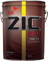 Cинтетическое масло Zic New GFT 75w90, GL-4/GL-5, 20л
