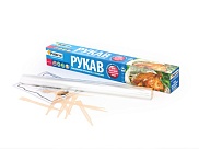 Рукав Paterra 209-009 для запекания 30*3м, 15мкм с клипсами
