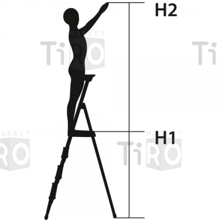 Стремянка 4 ступени Ника СП4