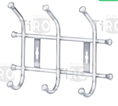 Вешалка настенная (ВНТ3/МБ матовый белый) 280х215х85мм