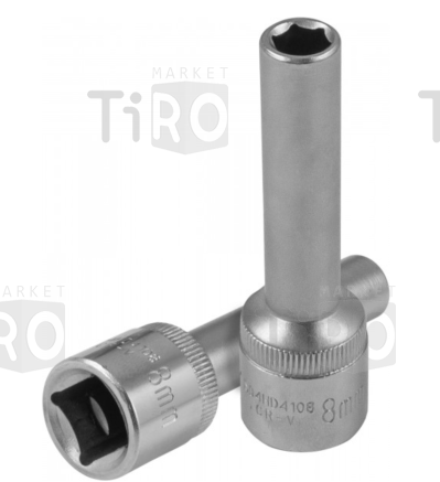 Головка 1/2"DR S04HD4108 торцевая глубокая 8мм, шестигранная Головка 1/2"DR S04HD4108 торцевая глубокая 8мм, шестигранная