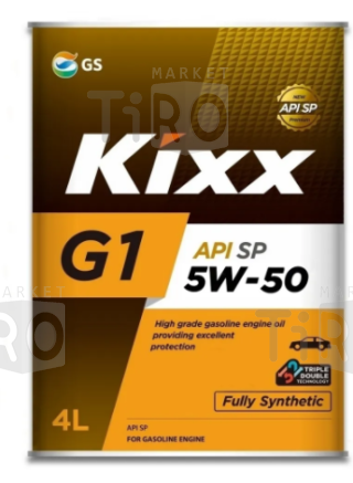 Синтетическое масло KIXX Synthetic G1 5w50, SP бензин 4л