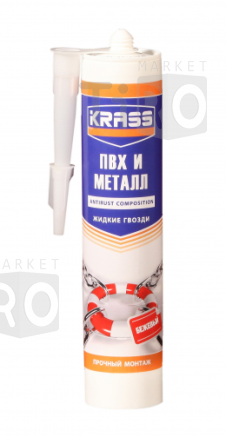 Жидкие гвозди для зеркал Krass Суперсильный монтаж бежевый 300мл
