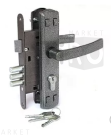 Замок врезной Могилев ЗВ4-1-8-18 серебро