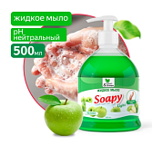 Мыло жидкое Clean&Green Soapy Light Яблоко CG8062, 0,5л с дозатором